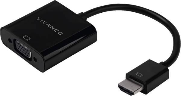 Vivanco VVITADHDMIVGAMF cavo e adattatore video 0,1 m VGA (D-Sub) HDMI Nero