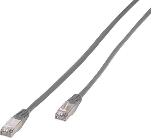 Vivanco VVITLAN5E10GY cavo di rete Grigio scuro 1 m Cat5e Rotondo