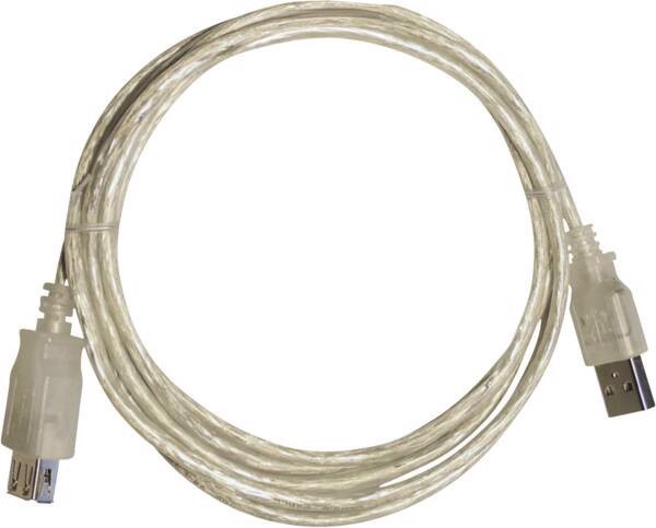 Vivanco VVITXUSB18MFK cavo USB USB 2.0 1,8 m USB A Trasparente