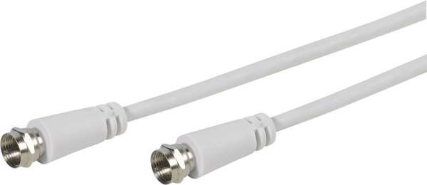 Vivanco VVSAT50MMW cavo coassiale 5 m Tipo F Bianco