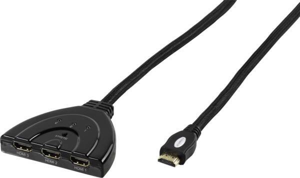 Vivanco VVVHDMISWITCH31 conmutador de vídeo HDMI