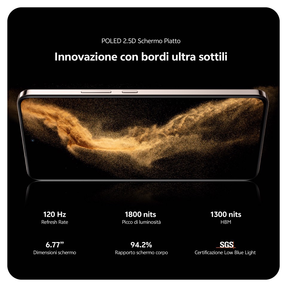 VIVO V50 Lite 4G 17,2 cm (6.77") Doppia SIM Android 15 USB tipo-C 8 GB 256 GB 6500 mAh Nero