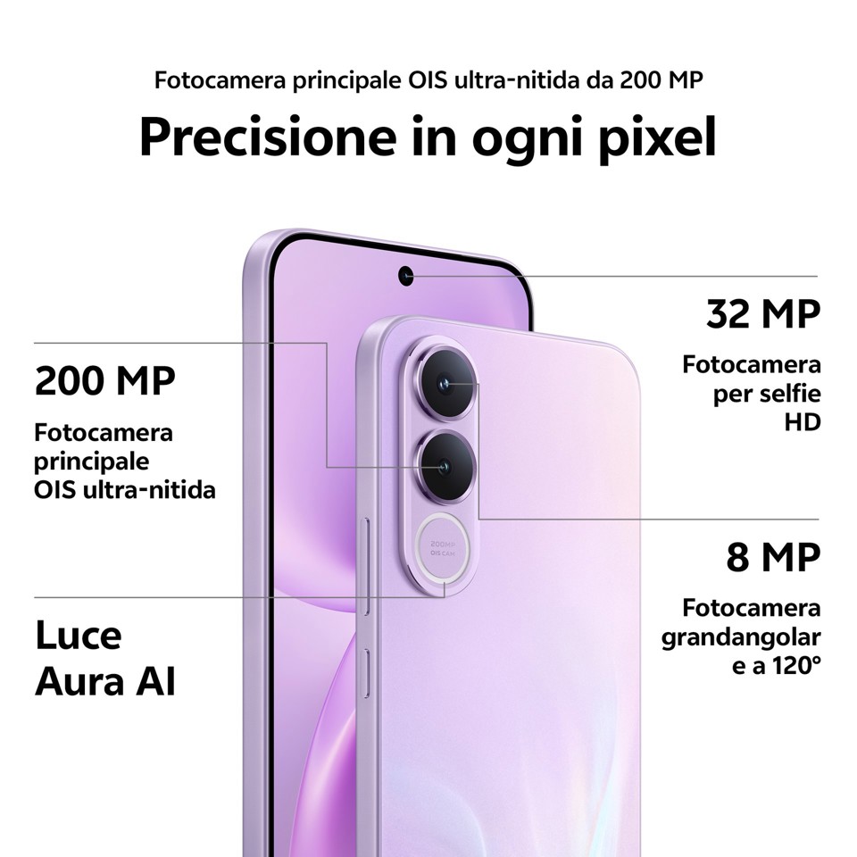 VIVO V70 FE + BUD 17,4 cm (6.83") Doppia SIM Android 16.0 5G USB tipo-C 8 GB 256 GB 7000 mAh Blu