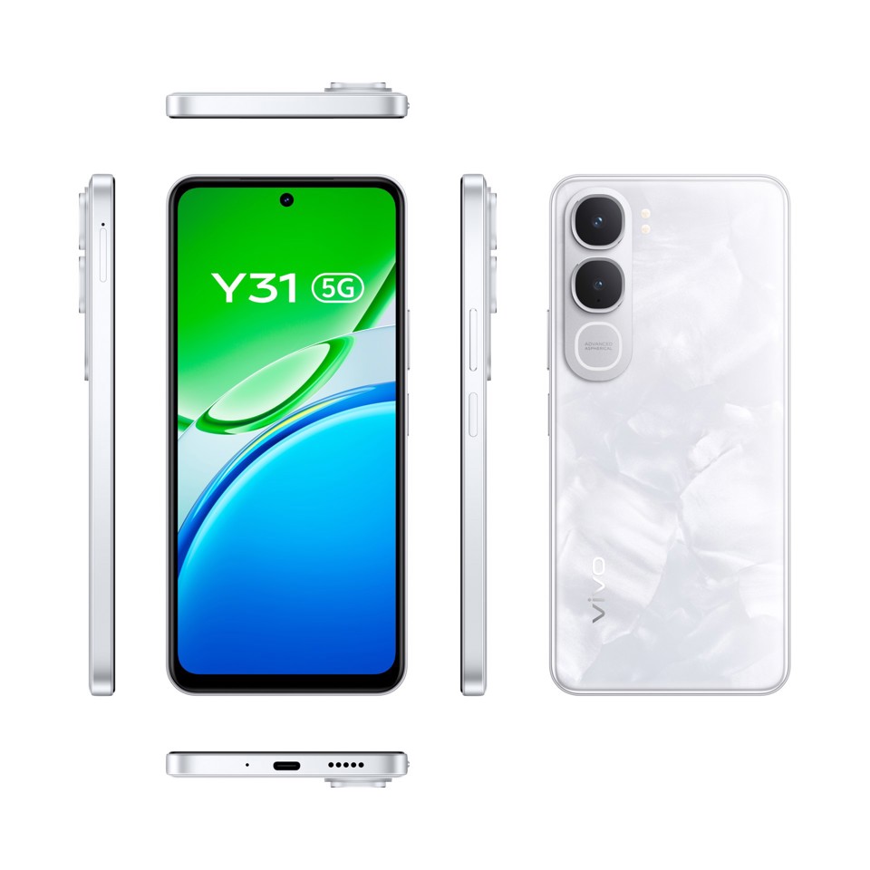 VIVO Y31 5G 17,1 cm (6.72") Android 15 USB tipo-C 6 GB 256 GB 6500 mAh Bianco