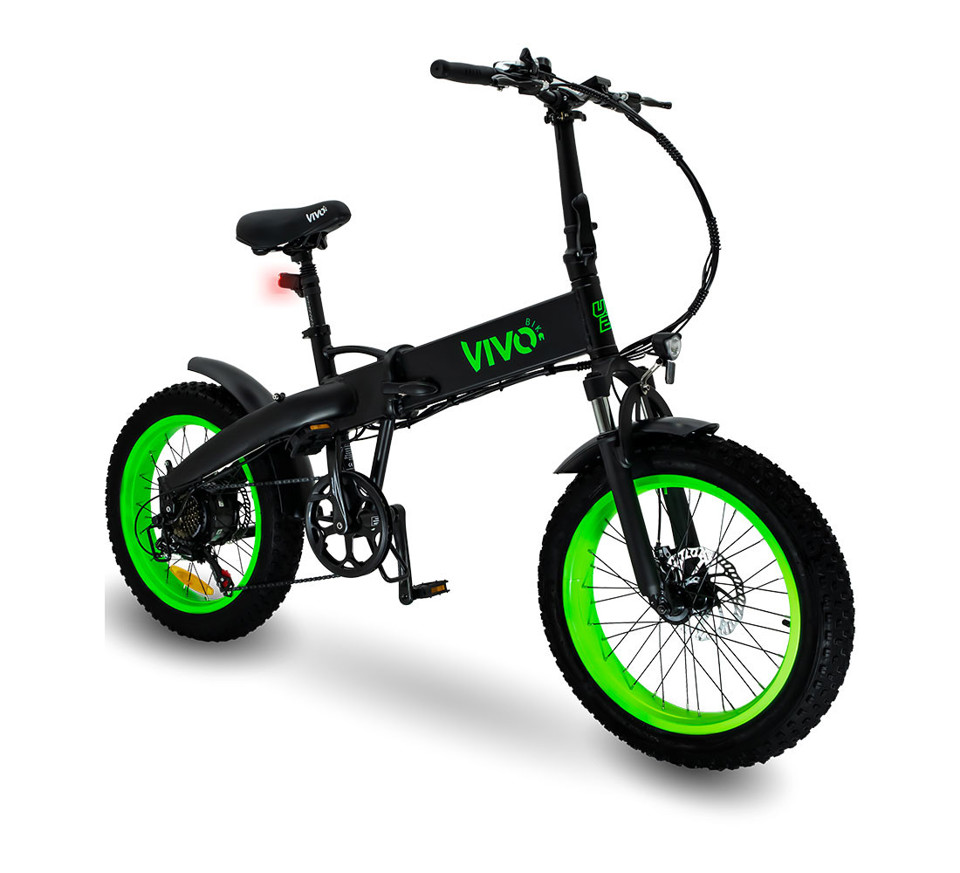 Vivobike Bici Elettrica VF21V Nero, Verde Alluminio 50,8 cm (20") 26 kg Litio