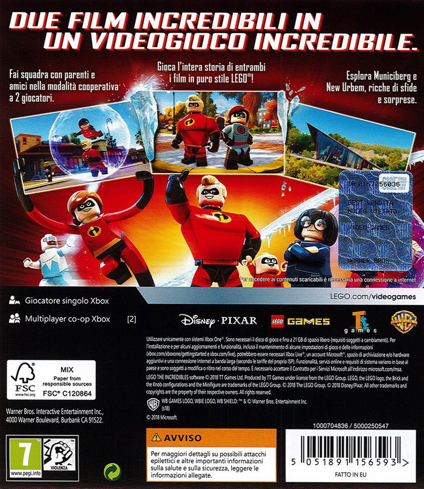 Warner Bros LEGO Gli Incredibili XONE Basic Xbox One