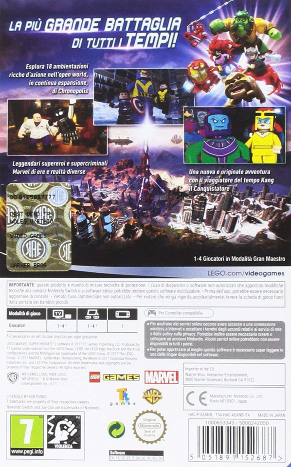 Warner Bros Lego Marvel Super Heroes 2, Nintendo Switch Basic ITA