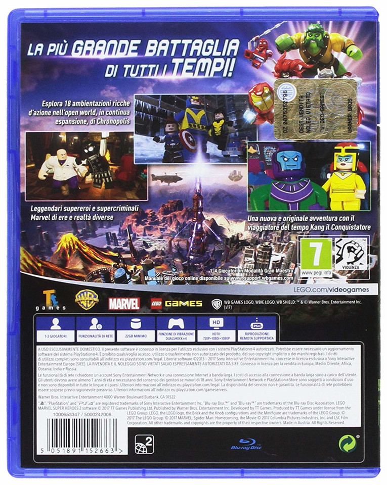 Warner Bros Lego Marvel Super Heroes 2, PS4 Basic ITA PlayStation 4