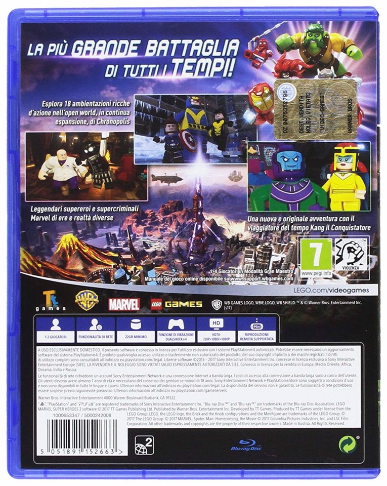 Warner Bros Lego Marvel Super Heroes 2, PS4 Standard ITA PlayStation 4