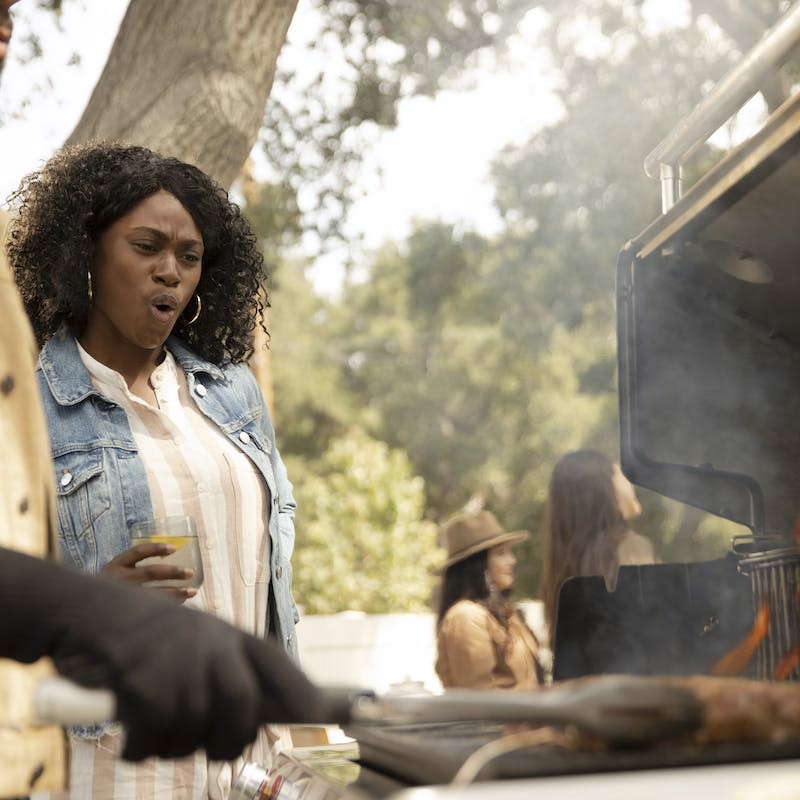 Weber GENESIS E-325S Grill Carrello Gas Nero, Argento