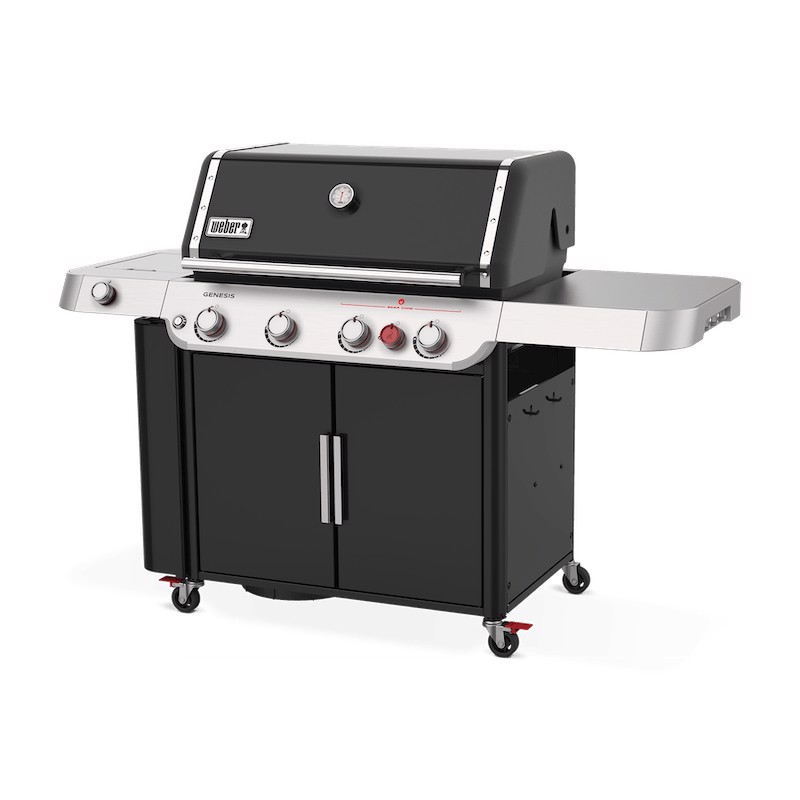 Weber Genesis E-435 Barbecue Carrello GPL Nero, Stainless steel 14100 W