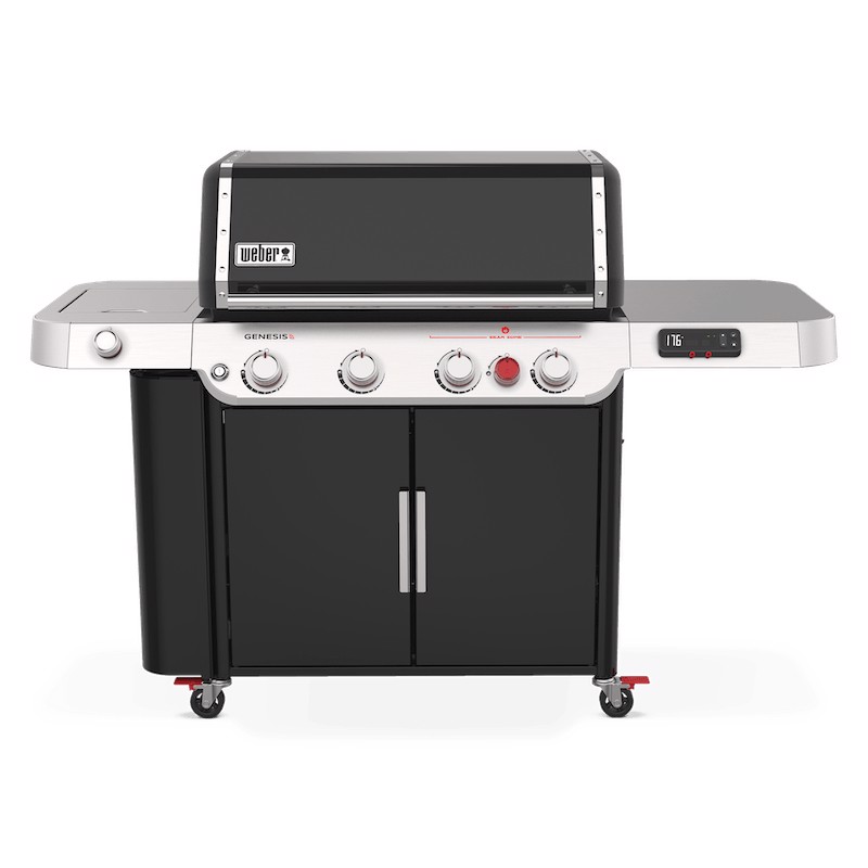 Weber Genesis EX-435 Barbecue Carrello Gas Nero, Stainless steel