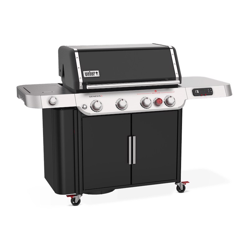 Weber Genesis EX-435 Barbecue Carrello Gas Nero, Stainless steel