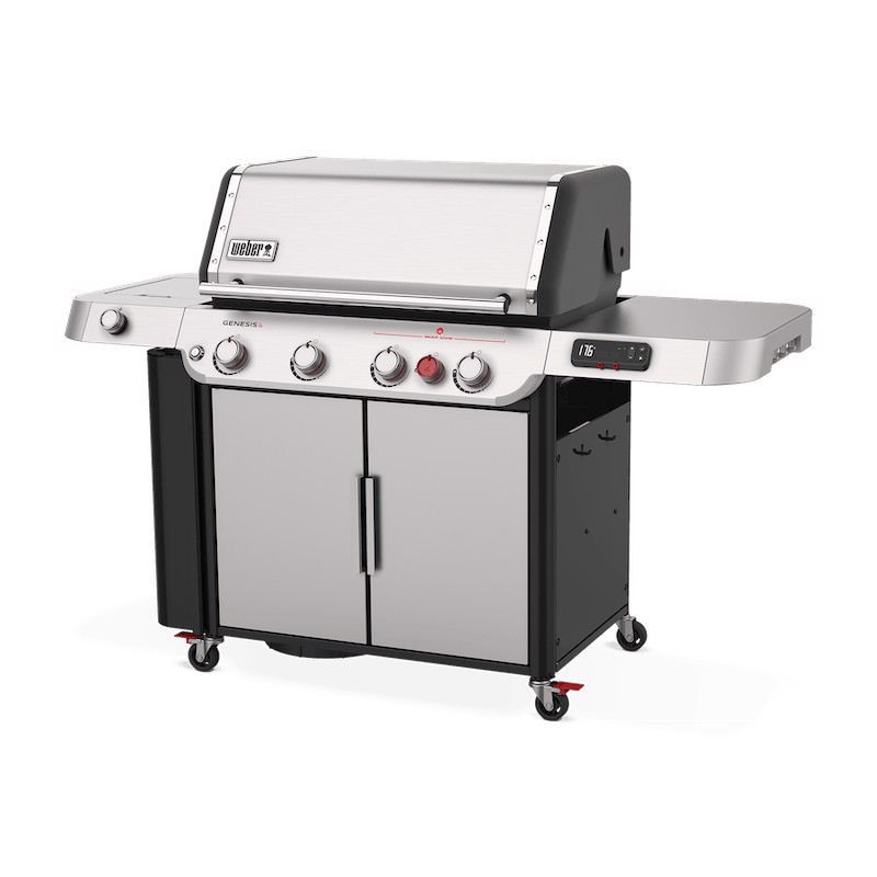 Weber Genesis SX-435 Barbecue Carrello Gas Nero, Stainless steel