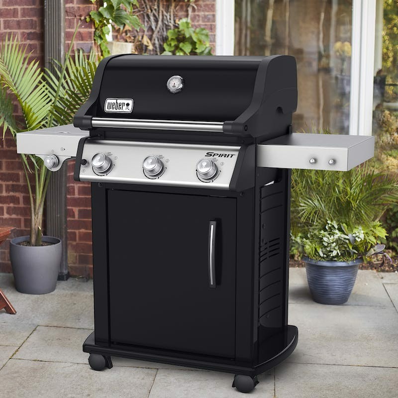 Weber Spirit E-325 GBS Barbecue Carrello GPL Nero, Stainless steel 9380 W