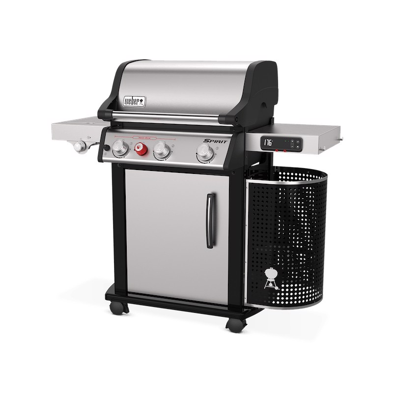Weber Spirit SPX-335 GBS Barbecue Carrello Gas Nero, Stainless steel