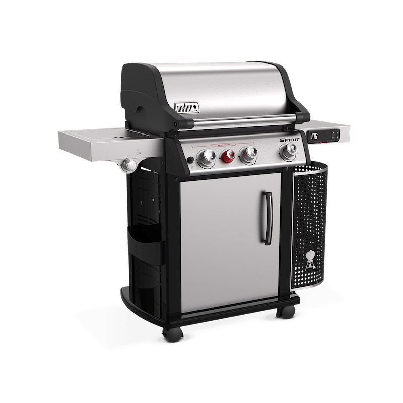 Weber Spirit SPX-335 GBS Barbecue Carrello Gas Nero, Stainless steel