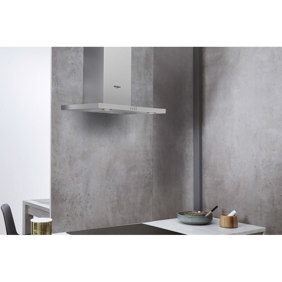 Whirlpool AKR 558/3 IX Cappa aspirante a parete Acciaio inossidabile 428 m³/h D