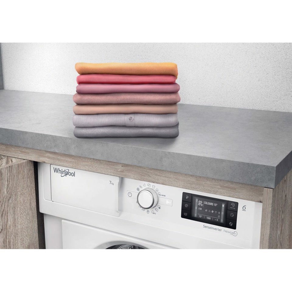 Whirlpool BI WMWG 71483E EU N lavatrice Caricamento frontale 7 kg 1400 Giri/min D Bianco