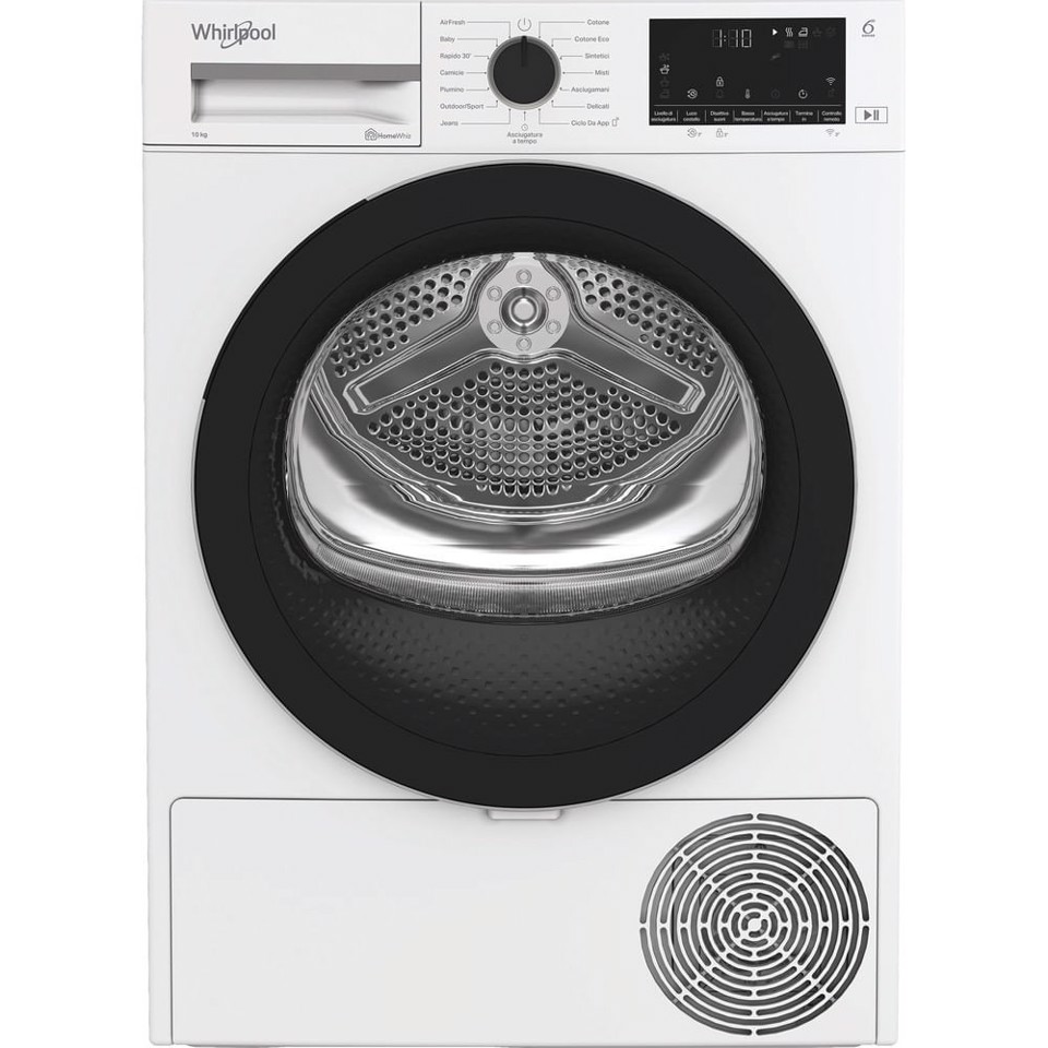 Whirlpool C WD 103M WBS IT, Capacità 10kg, classe D, colore White, Display digitale XL, Wi-Fi