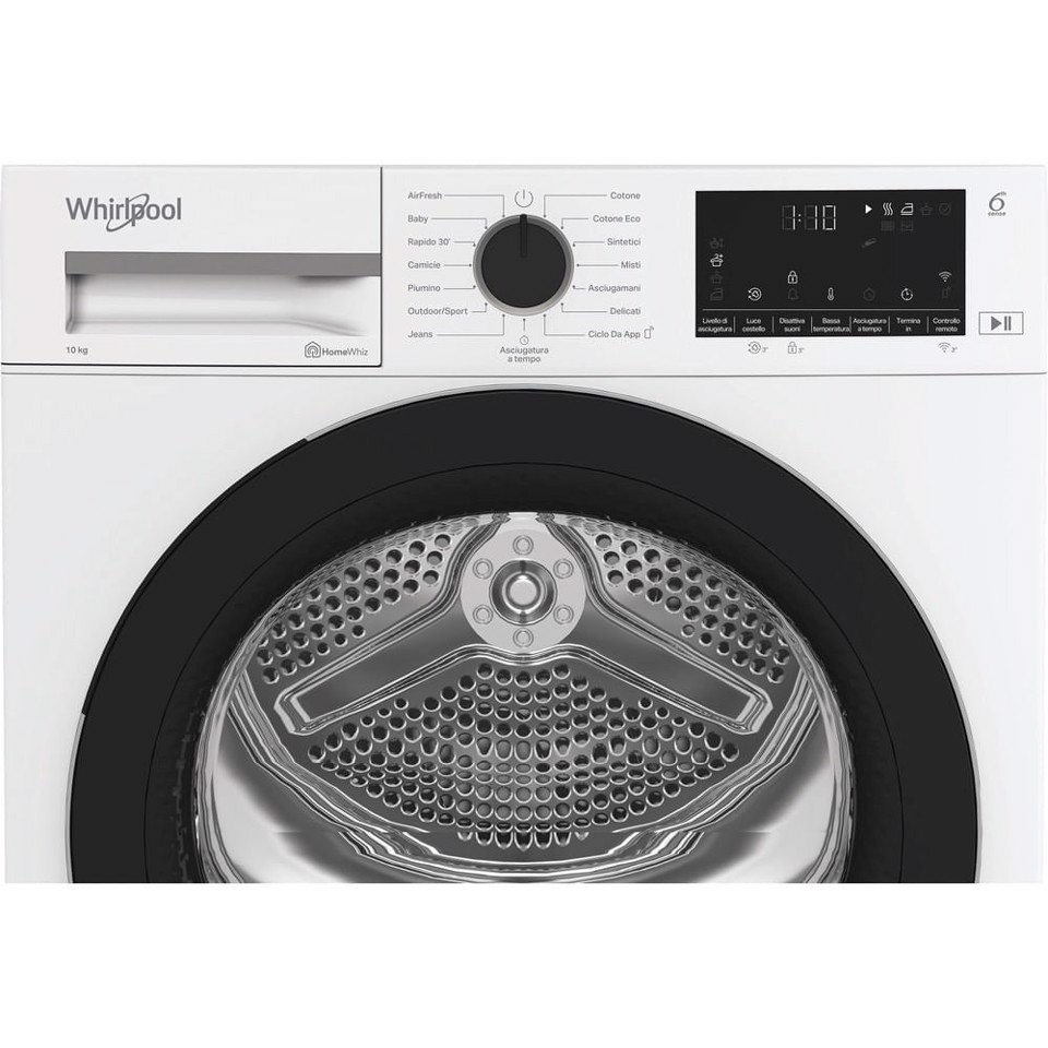 Whirlpool C WD 103M WBS IT, Capacità 10kg, classe D, colore White, Display digitale XL, Wi-Fi