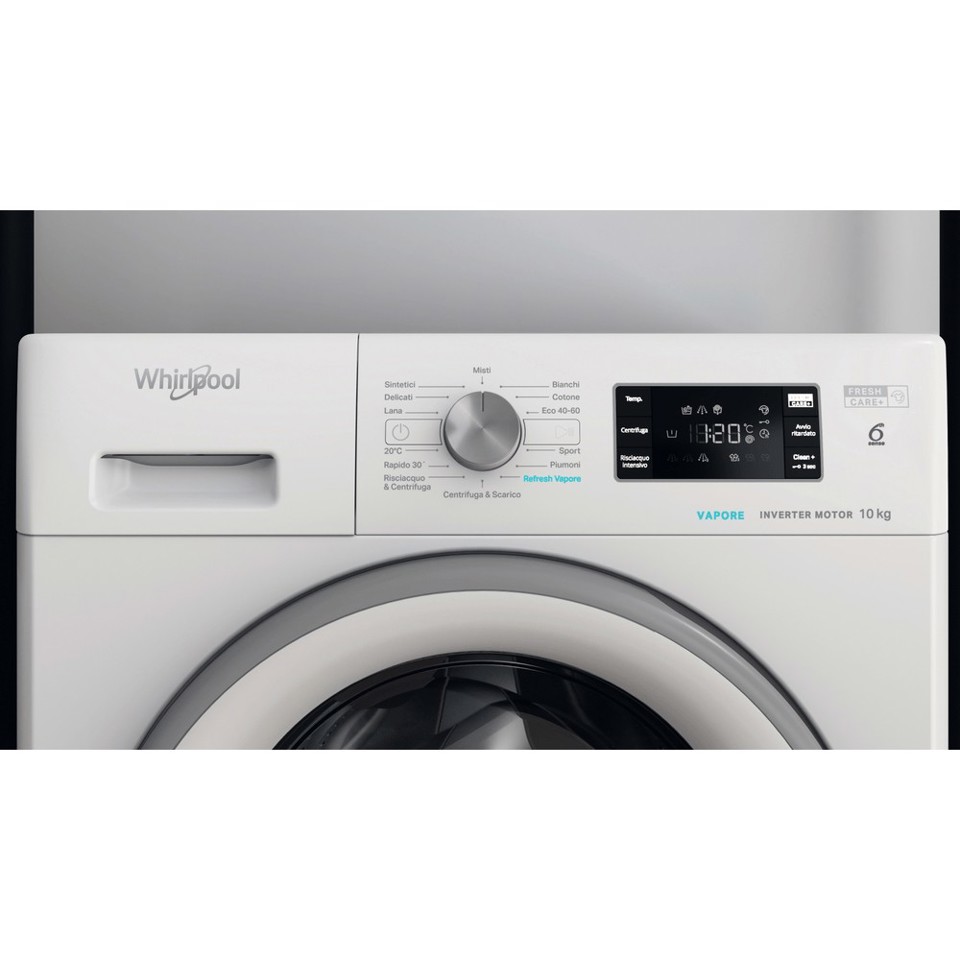 Whirlpool FFB 1046 SV IT lavatrice Caricamento frontale 10 kg 1400 Giri/min A Bianco
