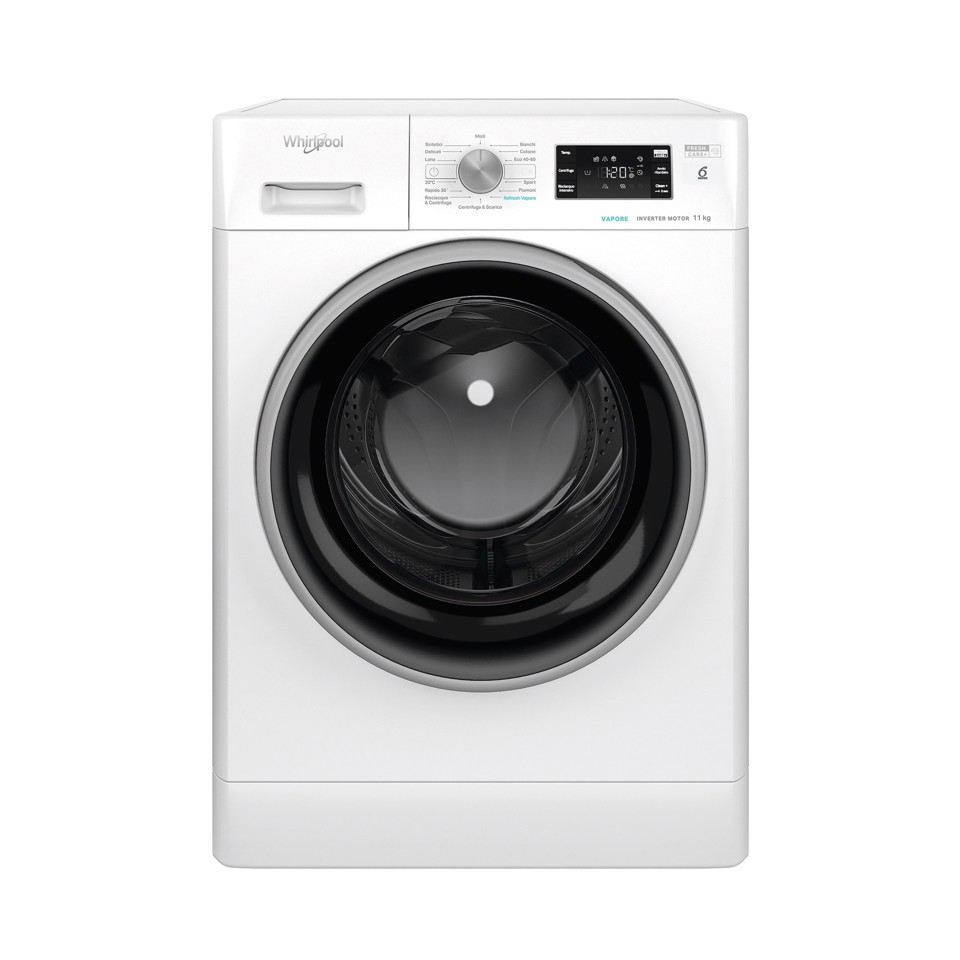 Whirlpool FFB 1148 BSV IT lavatrice Caricamento frontale 11 kg 1400 Giri/min Bianco