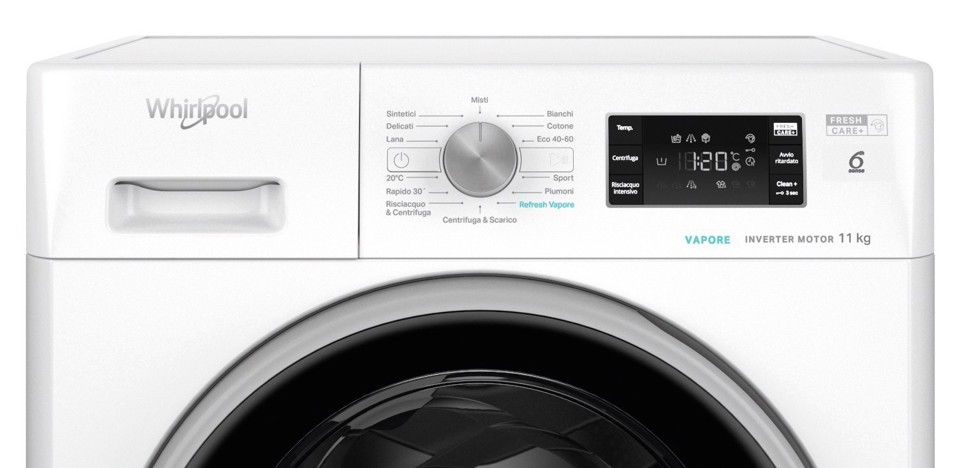 Whirlpool FFB 1148 BSV IT lavatrice Caricamento frontale 11 kg 1400 Giri/min Bianco
