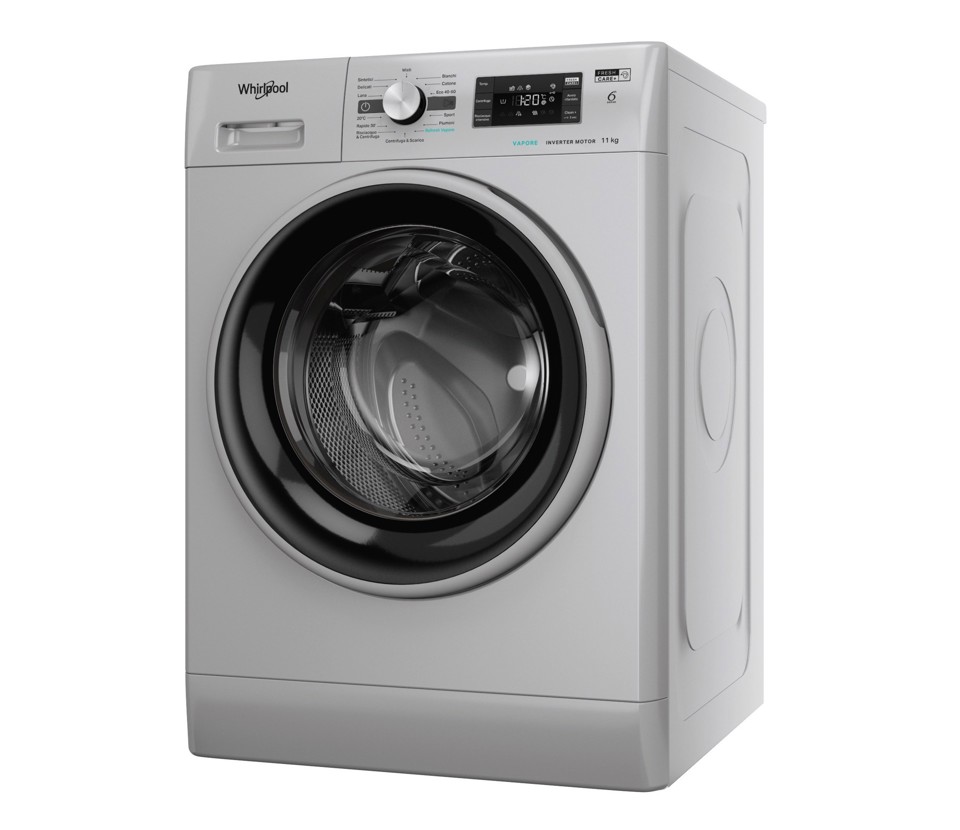 Whirlpool FFB 116 SILVER IT lavatrice Caricamento frontale 11 kg 1400 Giri/min Argento