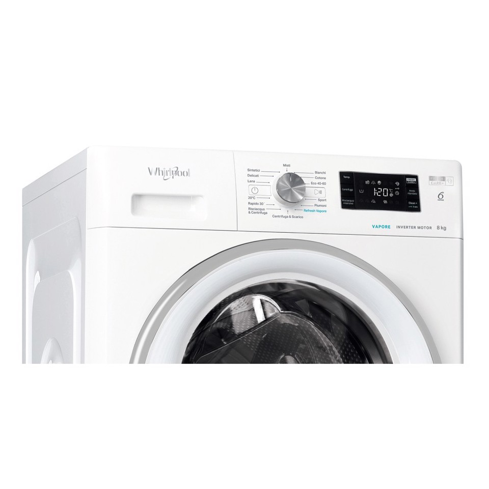 Whirlpool FFB 846 SV IT lavatrice Caricamento frontale 8 kg 1400 Giri/min A Bianco