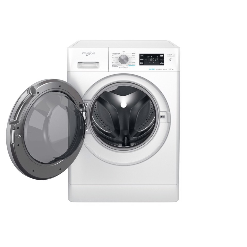 Whirlpool FFWDB 96436 SV IT lavasciuga Libera installazione Caricamento frontale Bianco D