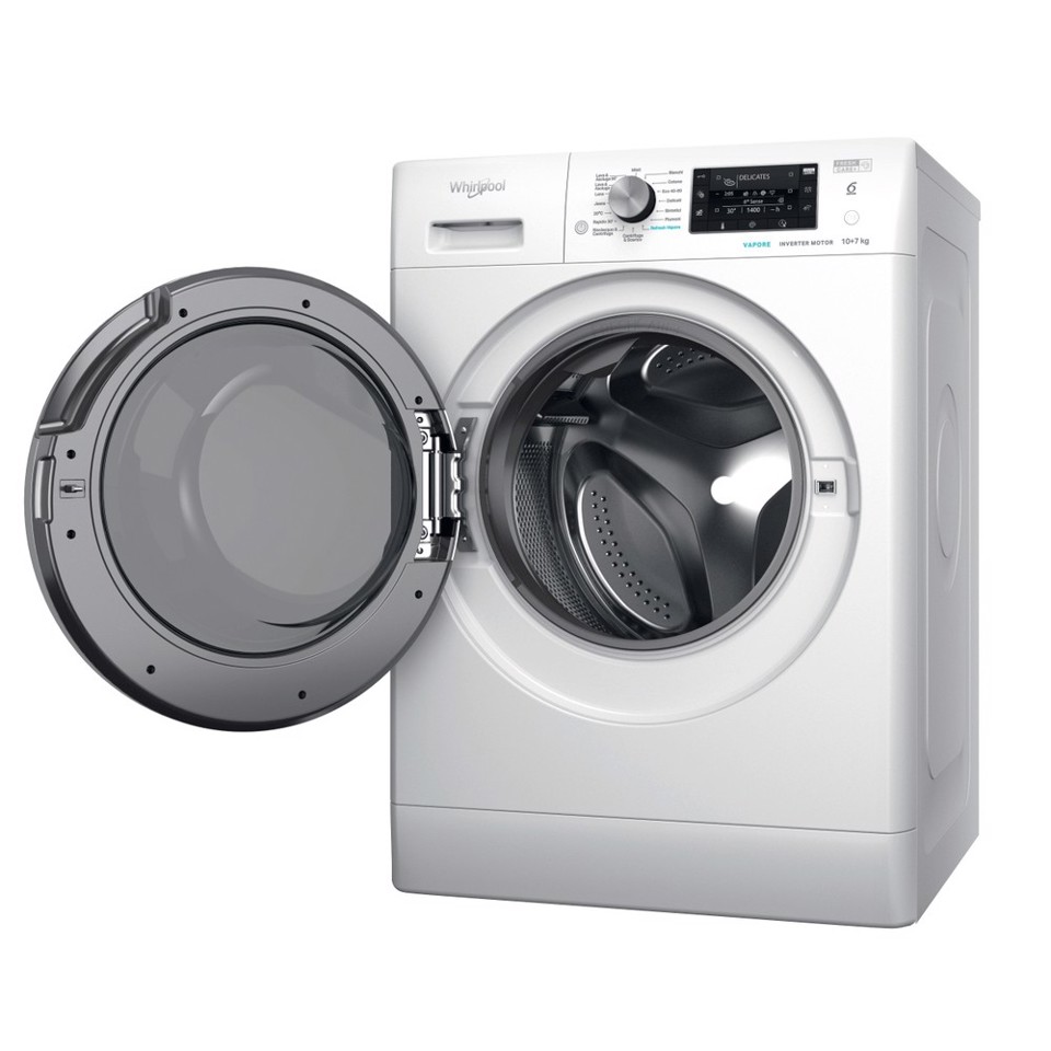 Whirlpool FFWDD 107625 WBS IT lavasciuga Libera installazione Caricamento frontale Bianco E