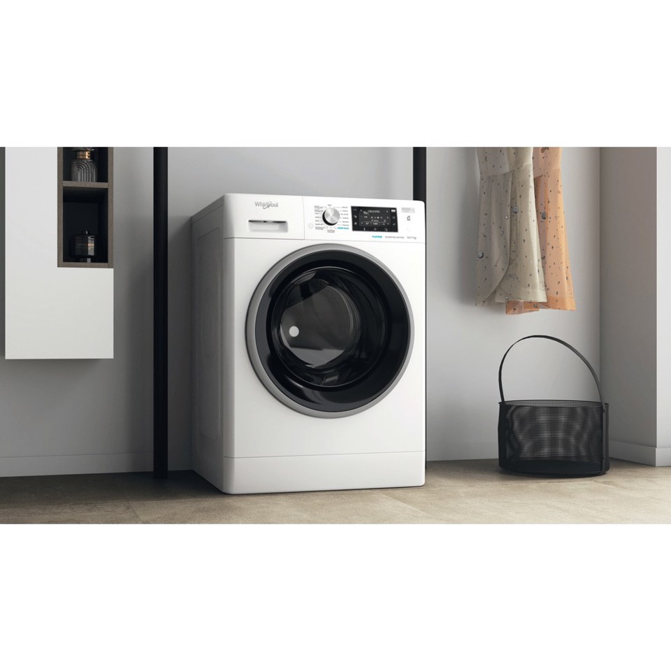 Whirlpool FFWDD 107625 WBS IT lavasciuga Libera installazione Caricamento frontale Bianco E