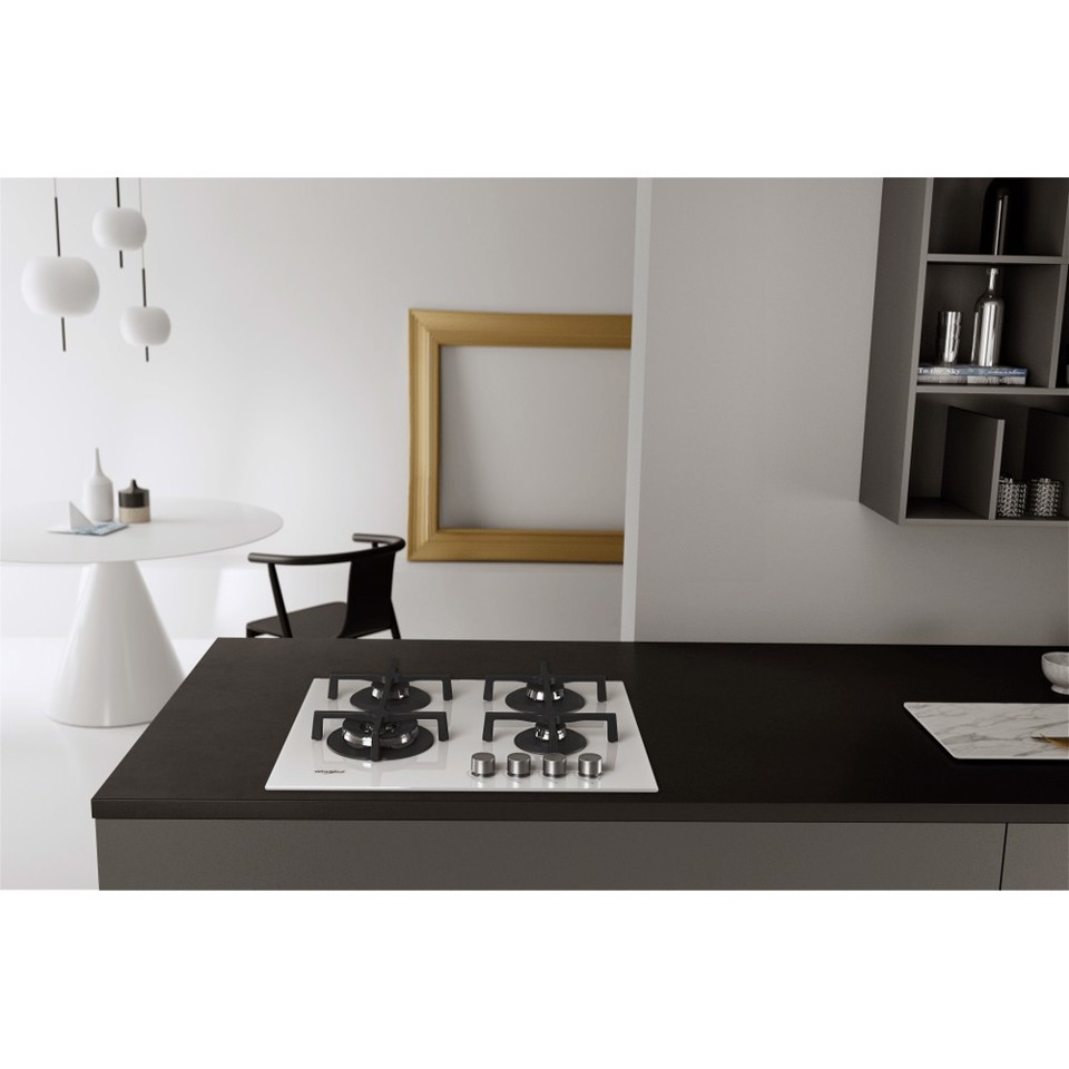 Whirlpool GOA 6423/WH Bianco Da incasso 60 cm Gas 4 Fornello(i)