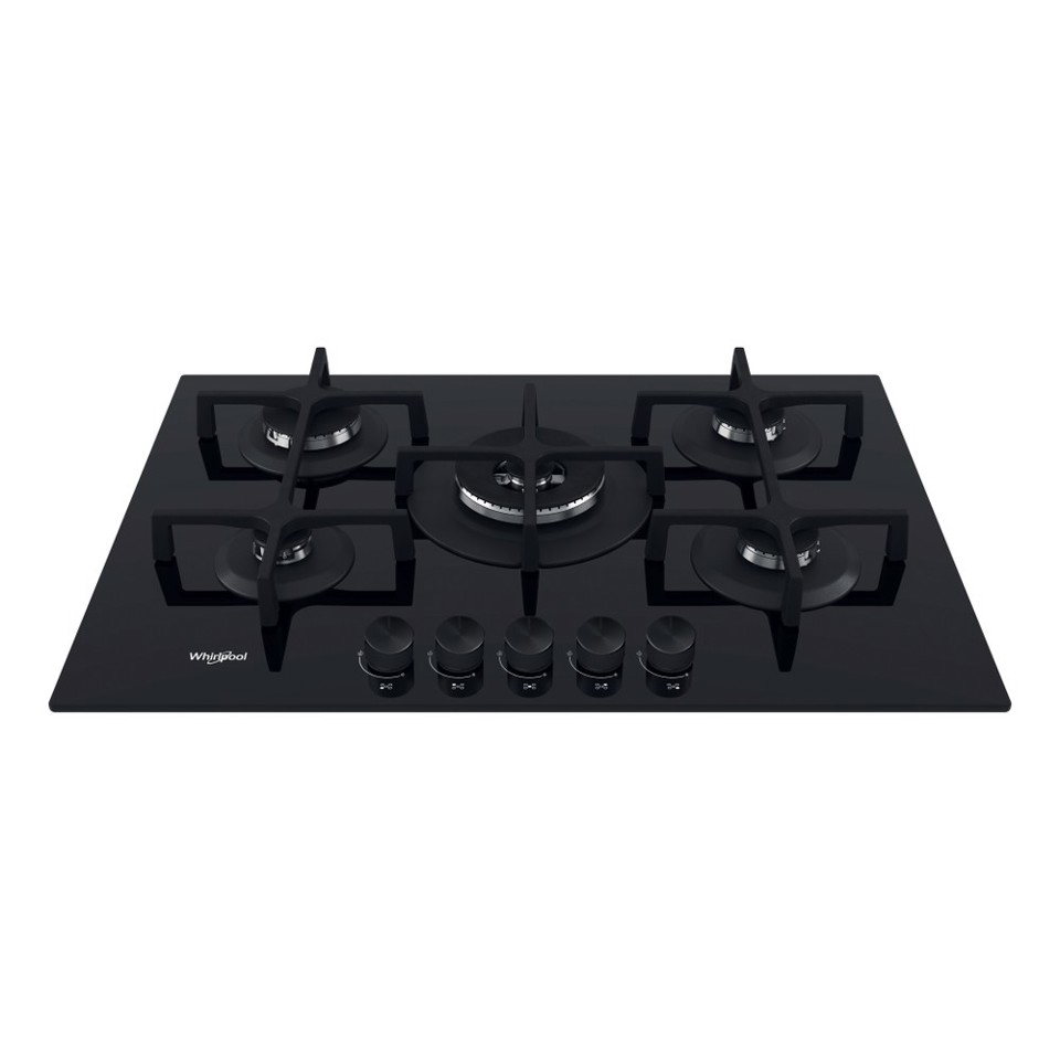 Whirlpool GOA 7523/NB1 Nero Da incasso 73 cm Gas 5 Fornello(i)