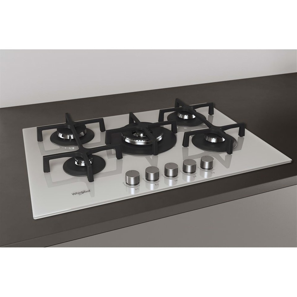 Whirlpool GOA 7523/WH Bianco Da incasso 75 cm Gas 5 Fornello(i)