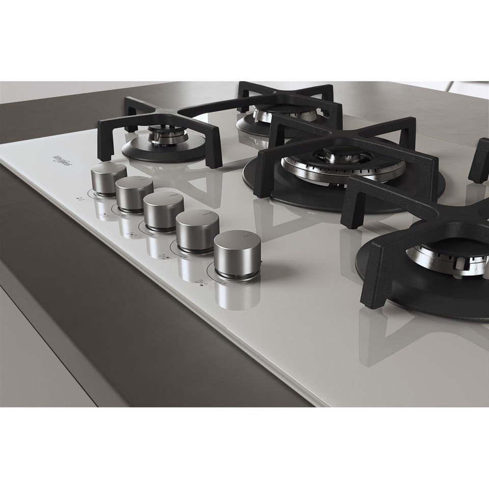 Whirlpool GOA 7523/WH Bianco Da incasso 75 cm Gas 5 Fornello(i)