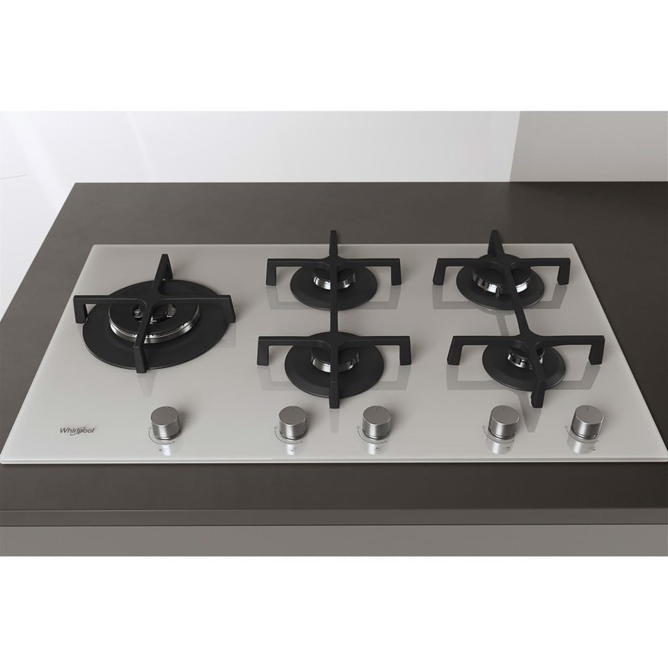 Whirlpool GOA 9523/WH Bianco Da incasso 90 cm Gas 5 Fornello(i)