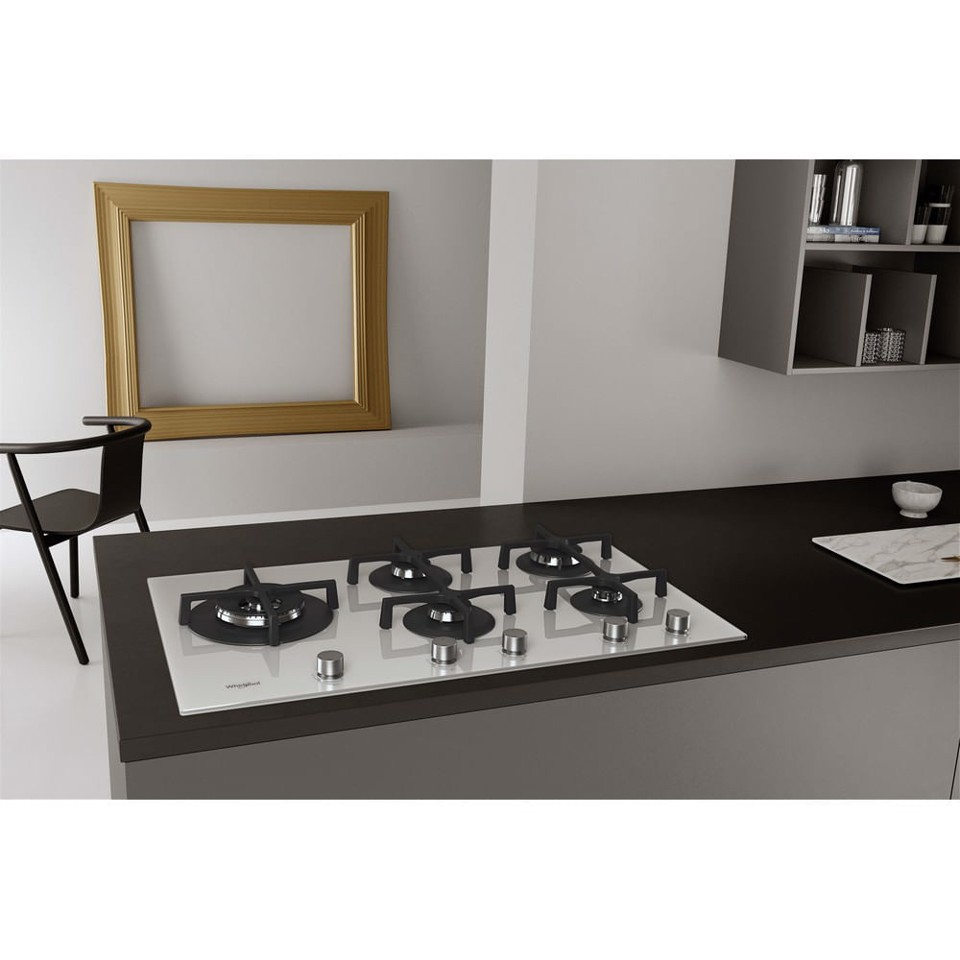 Whirlpool GOA 9523/WH Bianco Da incasso 90 cm Gas 5 Fornello(i)
