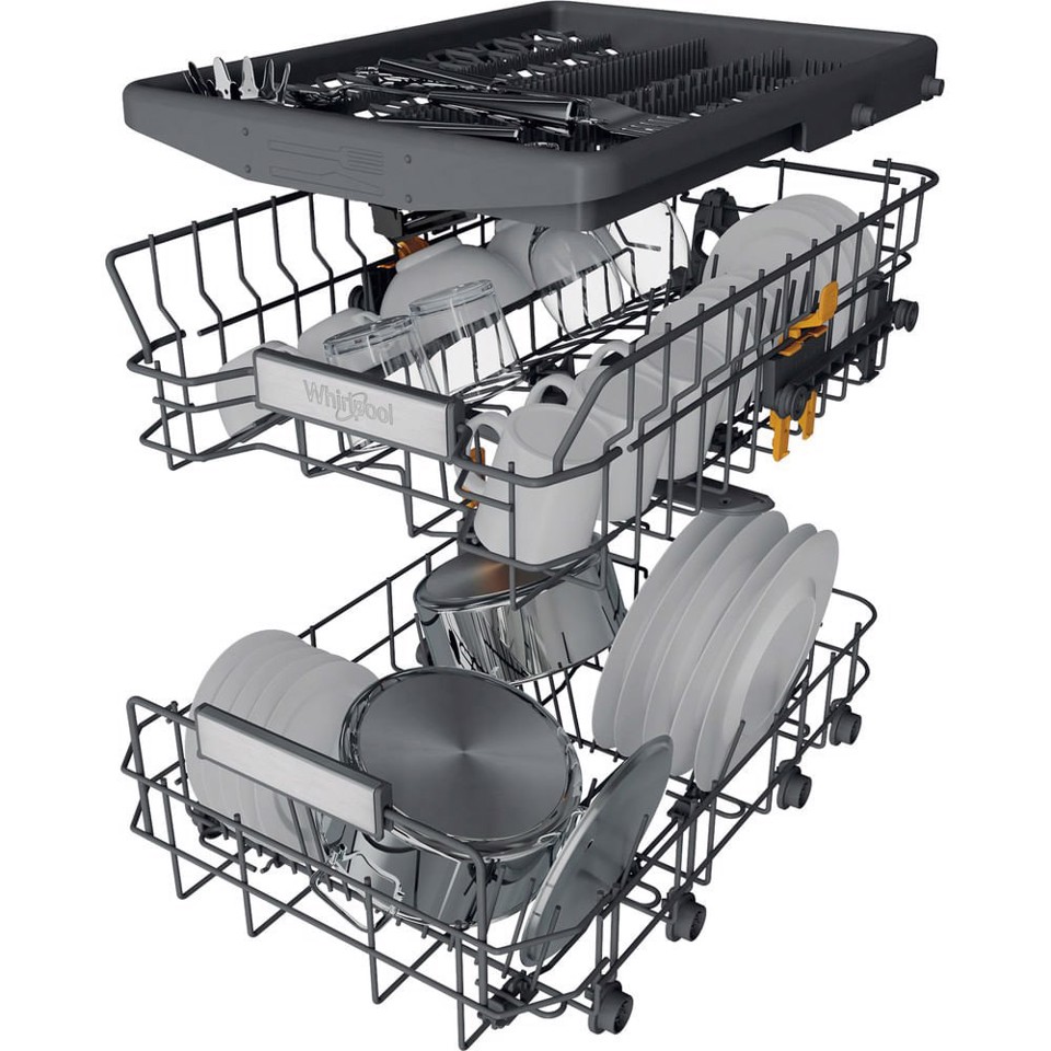 Whirlpool Lavastoviglie 45 cm, classe B, 10 coperti, terzo cesto fisso