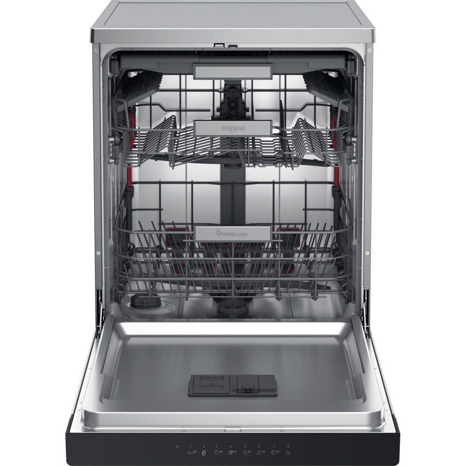 Whirlpool Lavastoviglie FS 60cm classe A, 14 coperti, terzo cesto flessibile, 6° senso, PowerCleanPro
