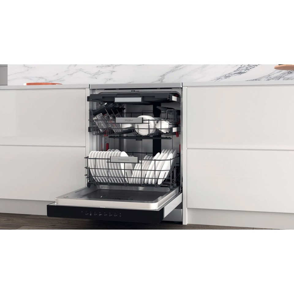 Whirlpool Lavastoviglie FS 60cm classe A, 14 coperti, terzo cesto flessibile, 6° senso, PowerCleanPro