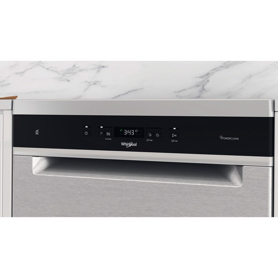 Whirlpool Lavastoviglie FS 60cm classe A, 14 coperti, terzo cesto flessibile, 6° senso, PowerCleanPro
