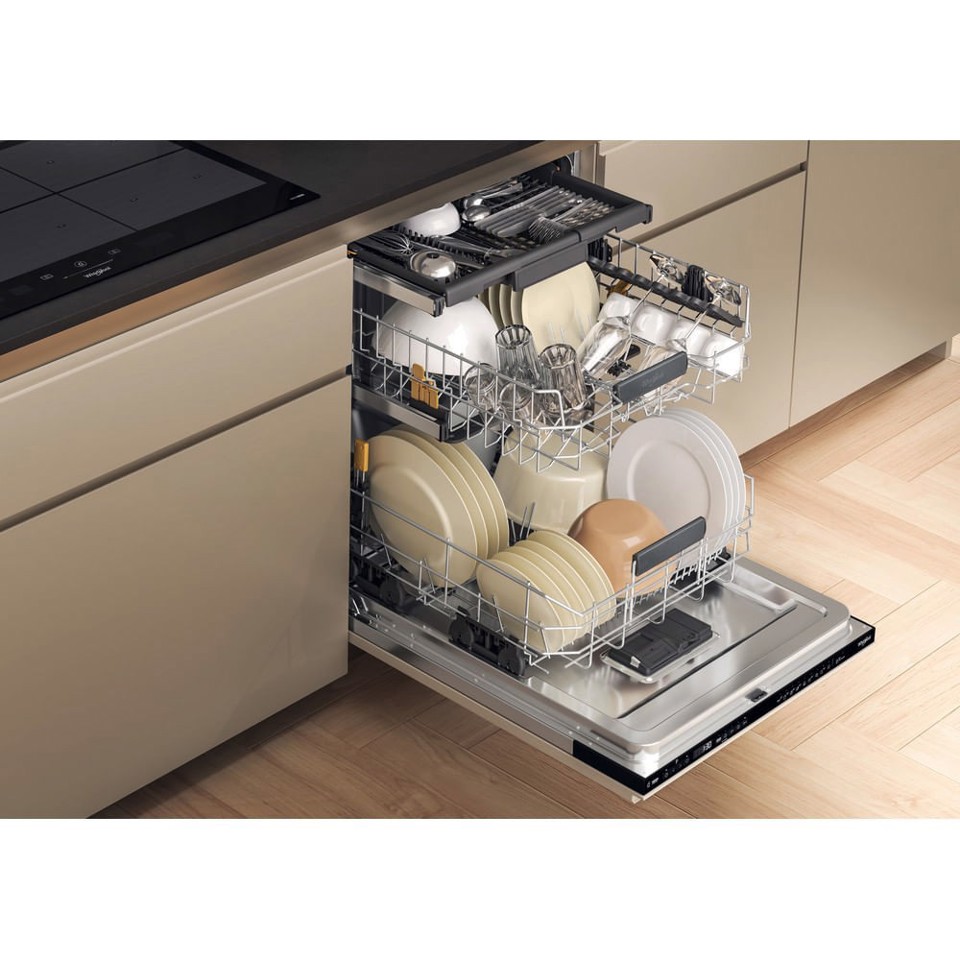 Whirlpool Lavastoviglie Maxispace BI 60 cm, classe A, 15 coperti, terzo cesto flessibile