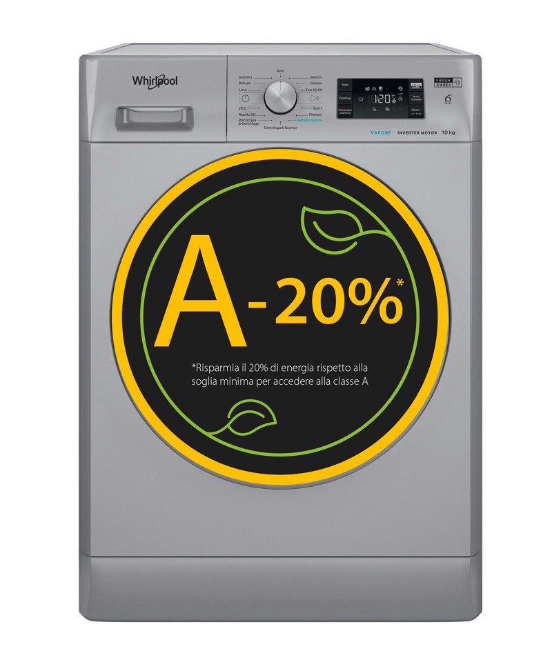 Whirlpool Lavatrice a libera installazione - FFB 108 SILVER IT