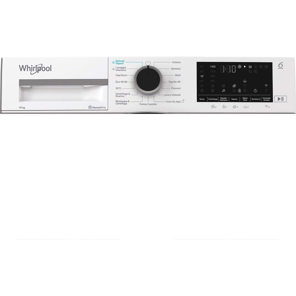 Whirlpool Lavatrice smart connessa con WiFi 10 kg - WAM 09WB IT