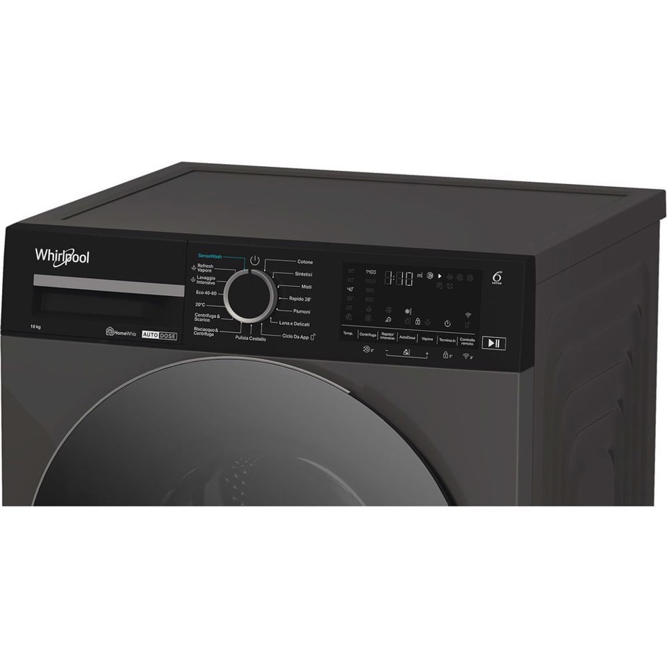 Whirlpool Lavatrice smart connessa con WiFi 10 kg - WPM 011G ADS IT