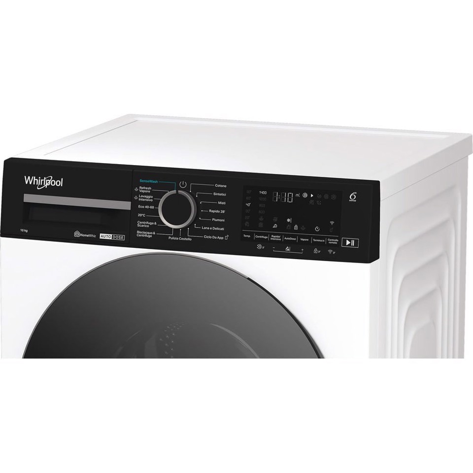 Whirlpool Lavatrice smart connessa con WiFi 10 kg - WPM 011W ADS IT