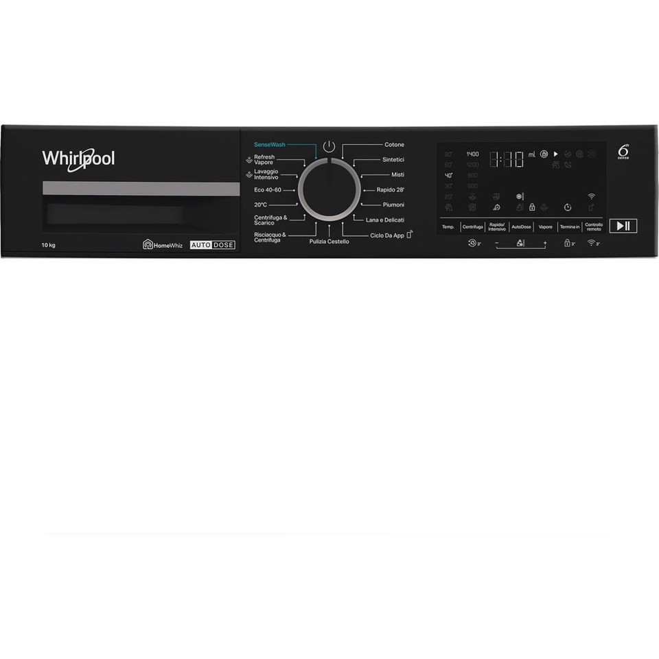 Whirlpool Lavatrice smart connessa con WiFi 10 kg - WPM 011W ADS IT