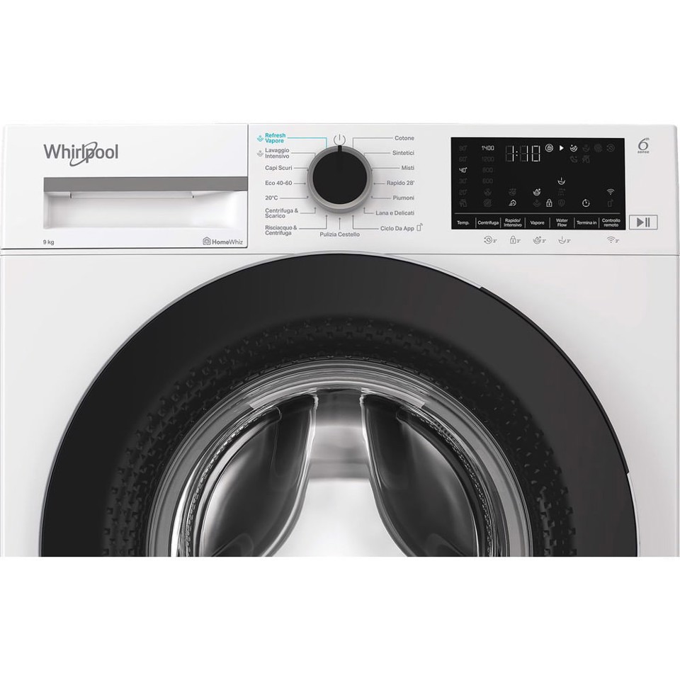 Whirlpool Lavatrice smart connessa con WiFi 9 kg - WAM 99WB IT